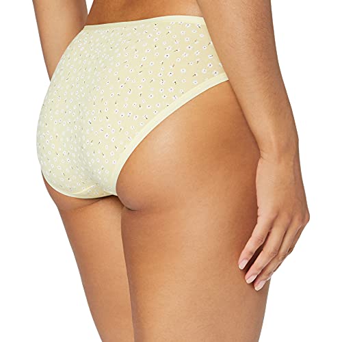 Amazon Essentials WAE90088FL18-SUMMER-SMALL Women'S Cotton High Leg Brief Underwear (Available In Plus Size), Pack Of 6, Animal Print/Floral/Multicolor thumb #3