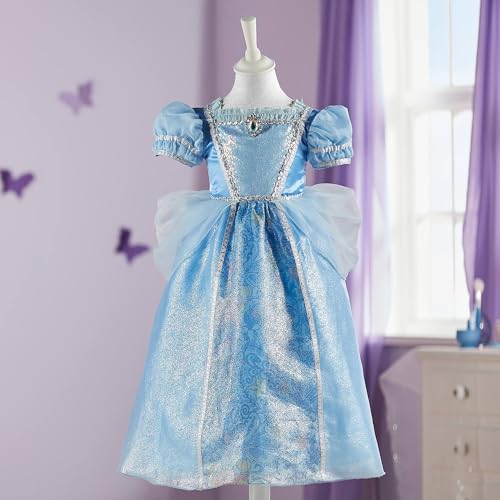 Disney Store Official, La Cenicienta, Disfraz Infantil, Vestido de Princesa Azul para Fiestas de Disfraces, Juegos y Halloween, 4 años