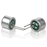 Micrófono condensador Cápsula Sensible Electret Micrófono Condensador Diamante Accesorios 10 Piezas Duraderas