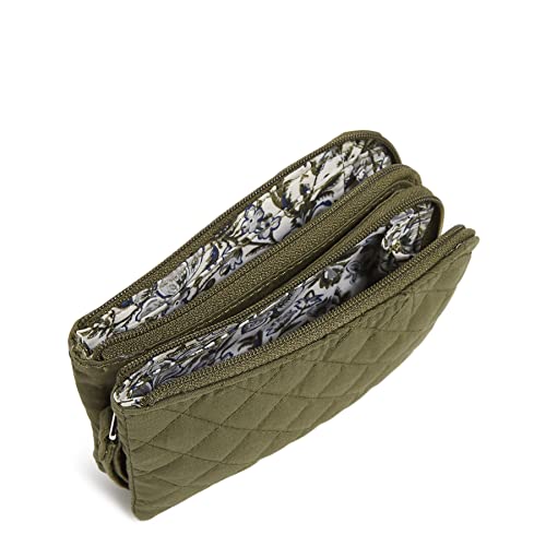 Image of Vera Bradley Women's Cotton Double Zip ID Case Wallet With RFID Protection