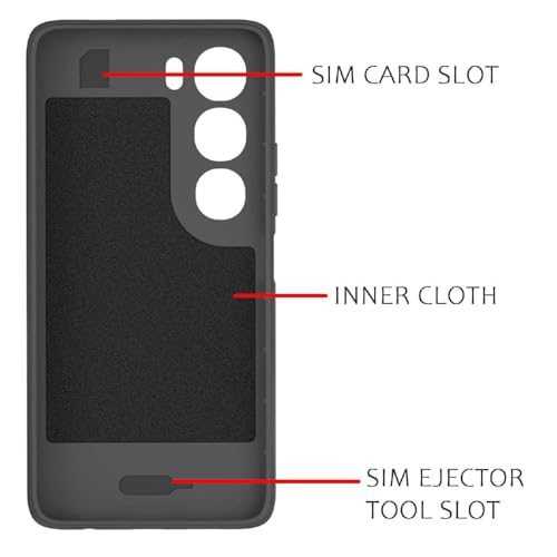 Image of Shockproof Case for Vivo Y29 5G / Y19s 4G | Full Camera Protection | TPU Flexible Back Cover for Vivo Y29 5G / Y19s 4G (Graphite Grey)