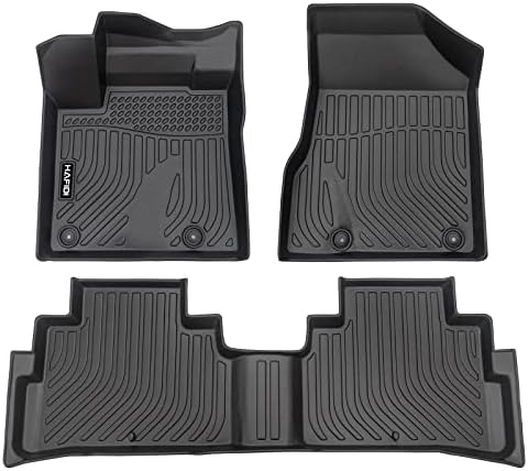 HAFIDI Floor Mats Custom for Nissan Murano 2023 2022 2021 2020 2019 2018 2017.5 All Weather Protection TPE Heavy Duty Non-Slip Automotive Floor Liners Fits Front& 2nd Row Full Set Accessories, Black