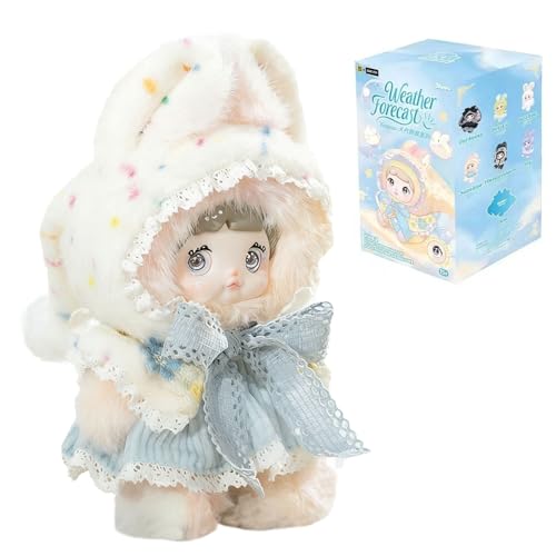 Nommi Blind Box Plush Collection Figures, Nommi Weather Forecast Series Blind Box, Cute Blind Box Nommi Plush Gift for Fans & Collectors, Single Box (1 of 7 Possible Styles)
