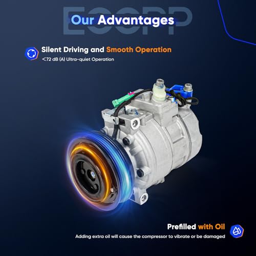 Image of ECCPP AC Compressor with Clutch Fit for Audi A4 A6 2.8L 1996-2001 Fit for Porsche 911 3.6L 2009-2012 Air Conditioning Compressor