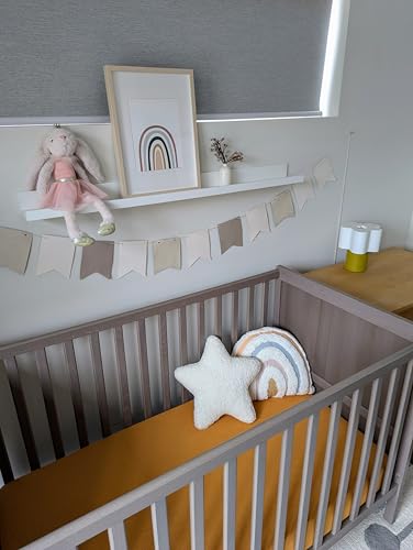 Image of Extra Soft & Thick 4 Layer Muslin Cotton Standard Fitted Crib Sheet (Russet Brown)