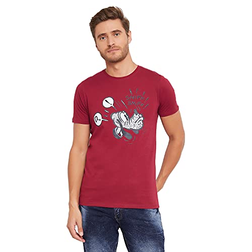 Image of Men's Regular Fit Round Neck Short Sleeves Knitted T-Shirt