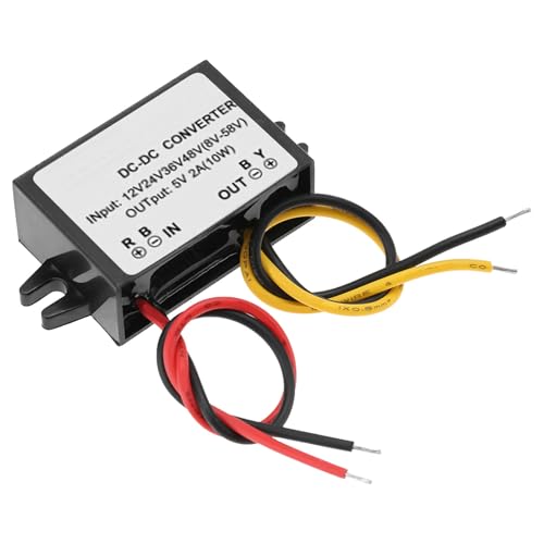 OVAQUIXI Convertidor Reductor DC-DC de 12 V/24 V/36/48 A 5 2 A para Enrutador, Protección contra Cortocircuitos, Poca Producción de Calor, Amplio Rango de Voltaje de Entrada