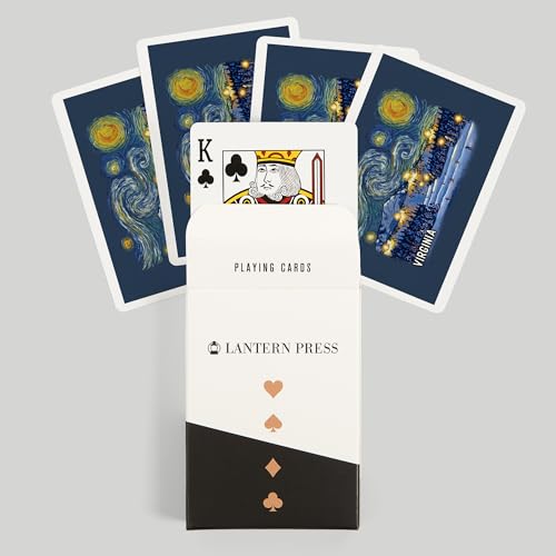 Baraja de poker Virginia, Starry Night, 52 cartas miniatura 6