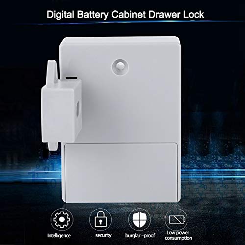 MOUMOUTEN Digital Lock, Electronic Cabinet Lock Without Hole Smart NFC Drawer Locks Set for Wooden Cabinet Cupboard Pantry Furniture - Image 4