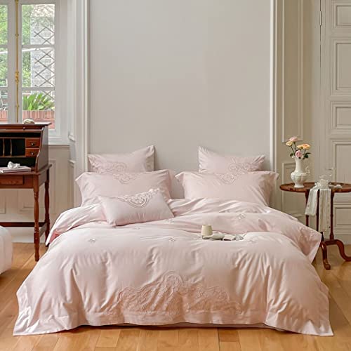 Parure de lit coton brodé pour une chambre cocooning et des nuits apaisantes