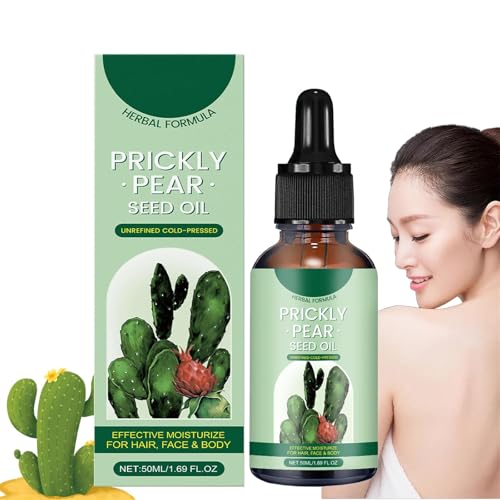 Aceite de semilla de higo chumbo, Aceite de semilla de higo chumbo para rostro, Aceite de higo chumbo orgánico 100% puro para rostro, Aceite de higo chumbo orgánico prensado en frío (1Pcs)