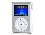 * Reproductor de MP3 easybuyonline 1.0\"LCD de Pantalla Clip Player MP3 con FM y TF Ranura de la Tarjeta (de Plata)