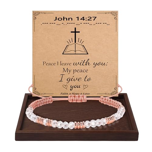 Btysun Morse Code Bracelets for Women Christmas Gift Stocking Stuffers for Teens Pink Braided Bracelets Inspirational Best Friend Birthday Gifts for Her High School Graduation Gifts for Her 2025 Mom Bracelet Jewelry