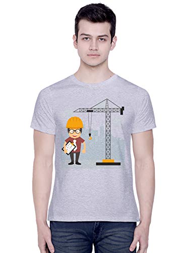 Image of CreativiT Graphic Printed T-Shirt for Unisex Engineer Tshirt | Casual Half Sleeve Round Neck T-Shirt | 100% Cotton | D00152-16