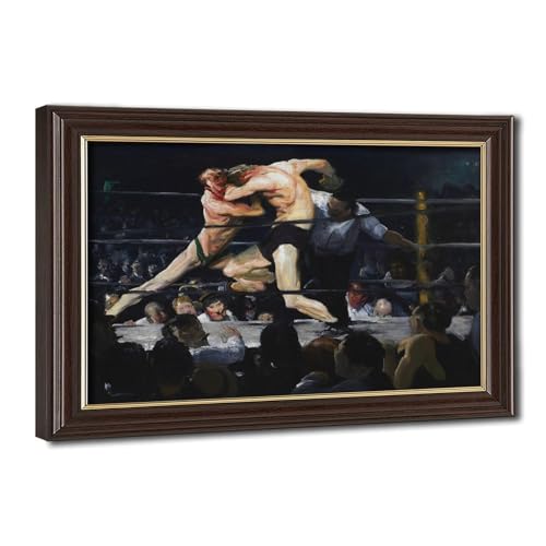 Tableau George Bellows Cerf aux Sharkeys cadeau idéal pour amateur d'art et boxe