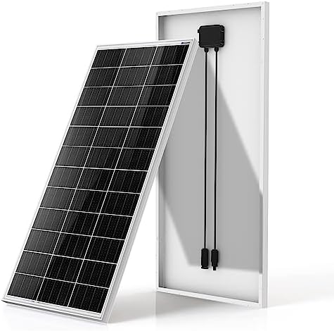ECO-WORTHY 195 Watt 12 Volt Monocrystalline Solar Panel Module Off Grid PV Power for Battery Charging, Boat, Caravan, RV