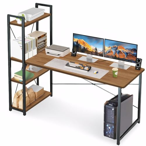 La Mejor Lista de Escritorios Economicos - los más vendidos. 47 QILAY Escritorio para Computadora Laptop,Escritorio Oficina con 3 Niveles de Repisas, Diseño Minimalista Moderno,Estructura Resistente de Metal,Mesa de Estudio Ideal para Oficina...