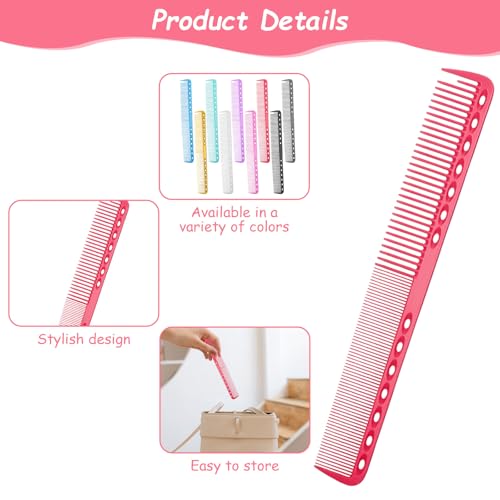 Set de 9 peines para peluquería resistentes al calor miniatura 6