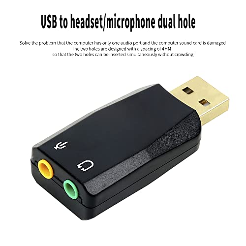 Kinetxiaxia USB 3.5mm Stereo Jack Audio Adapter, USB to AUX Cable, Computer Peripheral Devices Built-in Chip for Windows Mac Linux Pc Laptops Desktops PS4 PS5 Black Headphones – vue 6