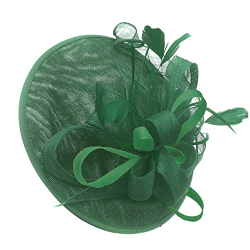 Chapeau bibi en sinamay vert jade Caprilite l'alternative confortable au grand chapeau