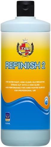 TAC Systems Refinish 2 1000ml/1 Litre - Machine Polishing Compound, Remove Minor Oxidation and Light Scratches