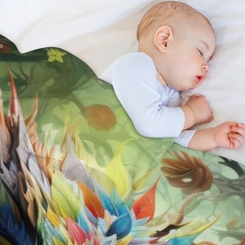 Manta de forro polar de búho de 130x180 cm para sofá y cama 4