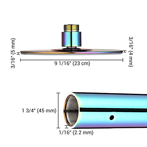 AW 12 FT Spinning Static Dancing Pole Kit with Extensions for Fitness Party Club Dance Exercise Home Gym, Colorful - Thumbnail 6
