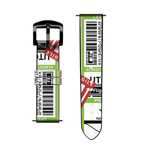 Amazon.com: CA0826 Luggage Tag Art Leather & Silicone Smart  display picture 1