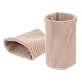 Cabilock Gerippte Ärmelbündchen aus Elastischem Strickbesatz Dehnbares Rippstrickmaterial in Hellbraun Bündchen zum Nähen und Reparieren von Jackenärmeln und Hosenöffnungen