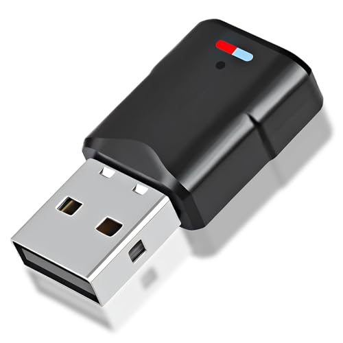 Adaptador Bluetooth USB 5.3 para PS5 PS4 PC Switch,3 Mbit/S Bluetooth Transmisor Receptor Audio Inalámbrico de Baja Latencia,Dongle Dual Link Plug and Play,Compatible con Window Macos Altavoce Casco