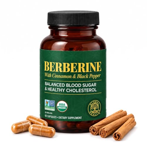 Global Healing Center BER-60 Organic Berberine Supplement