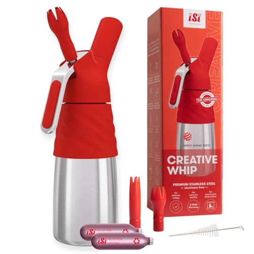 iSi Creative Whip Sahnespender 500ml , iSi Red , hochwertiger...