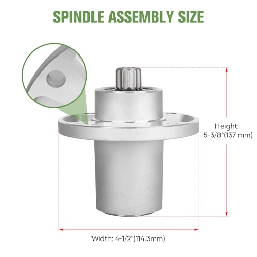 Autsurles 601804 Spindle Assembly Replace for Hustler Raptor SD Raptor Flip-Up BigDog C Series, with 36 42 46 48 54 60 Inch Mower Deck, Replaces 607418 (3 Pack) by Autsurles - Used condition - Image 2
