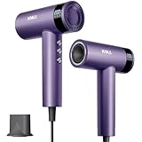 Hair Dryer, 1500W High Speed Low Noise Blow Dryer with 4 Temps & 3 Speed, Negative Ionic Hair Dryer, 110,000 RPM Brushless Motor, Fast Drying Hairdryer, Magnetic Nozzle for Salon, Home, Travel, Purple