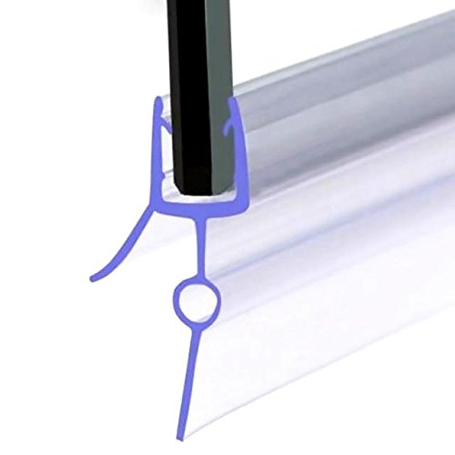 VeeBath SEAL003-P Sello para Puerta de Ducha Tipo C, Vidrio de 8-10 mm hasta 23 mm, Transparente Cover