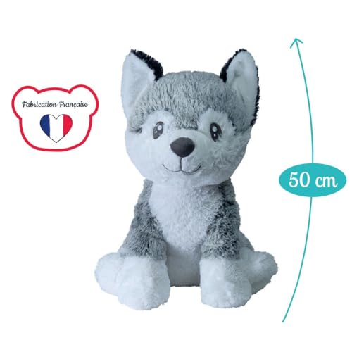 Kodi der Husky 41x47x50 cm XXL-Plüsch - aus superweichem Qualitätsplüsch Made in Europe (France)