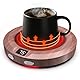 MXMZHXU Tassenwärmer bis zu 75℃, 3 Temperaturstufen Elektrischer Kaffeewärmer, Kaffeetassenwärmer mit Automatischer Abschaltung 2-12h, Tassenwärmer für Kaffee, Milch, Tee, Wasser, Hölzernes(Wooden)