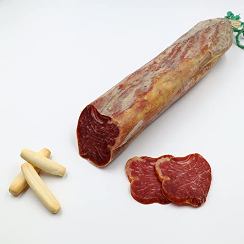 Corsevilla - Iberische Cebo Lende - Iberische Lende - Caña - Wurstwaren - Gourmet - Glutenfrei - Laktosefrei - Geschmack und Qualität - Gewicht ca. 0,600 kg.