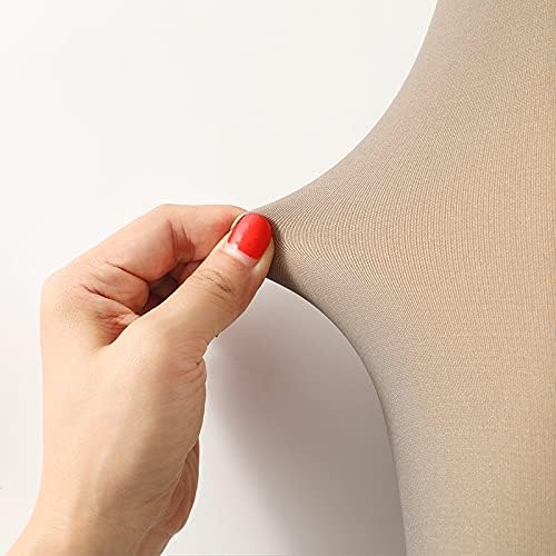 Miniatura 4 de CYee Medias con forro polar para mujer, cálidas y translúcidas, térmicas de cintura alta, medias traslúcidas