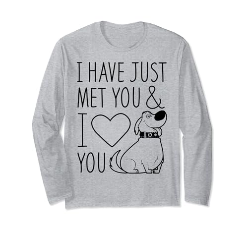 T-shirt manches longues Disney Pixar Up Dug en coton pour homme et femme
