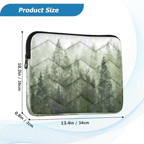 Funda para portátil de 13-14 pulgadas con diseño de árboles y protección impermeable miniatura 3