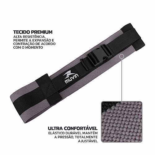 Hip Band Ajustável Muvin - Faixa de Exercício - Com Látex de Alta Resistência - Possui Poliéster - I