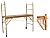 CBM Scaffold Multipurpose 18ft. Maxi Square Triple Baker-Style Scaffold Tower Package - 1,000-Lb. Capacity, Model# 3MFS