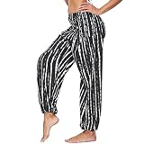 Estilo bohemio: Dos bolsillos laterales de diseño. Pantalones de salón de luz para unas vacaciones en el clima caliente. La línea inferior de la pierna deja los tobillos expuestos para Mostrar sus sandalias forzadoso, tacones altos sexy, zapatos de yoga o dedos perfectamente pedicured.
