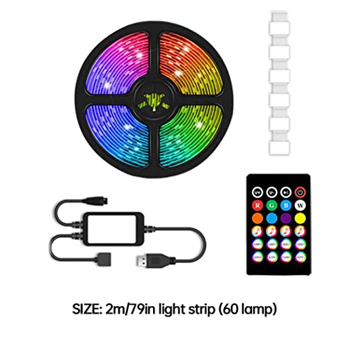 Draadloze LED TV-achterlicht 60 LED's Waterdichte Romote Control RGB Strip Light 2M, LED-verlichting - Image 8