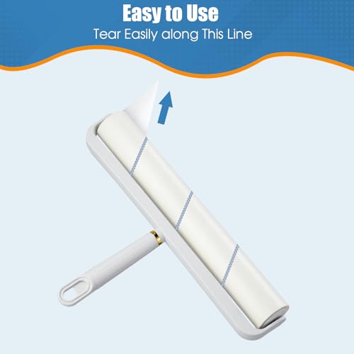 14.17" Large Lint Rollers for Pet Hair Extra Sticky, 360 Sheets Roller with Long Handle for Cleaning Carpets, Clothing, Couch, Furniture Wall Cleaner Mop Dust Remover - Image 4