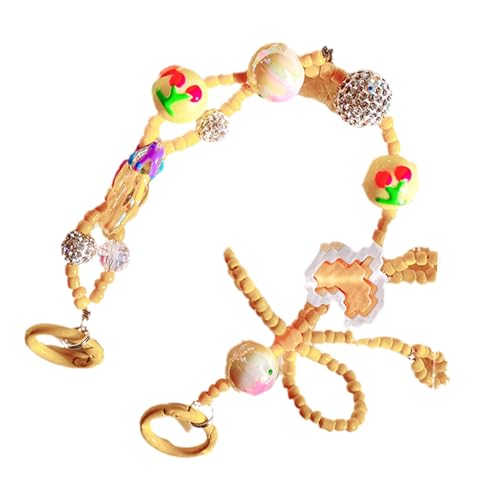 Stringa Colorata con Perline per CINGOLA CRINCILE Crystal Lanyard Castino Multiuso per Borse Smartphone Donne Ogni Giorno Decorazione della Fotocamera