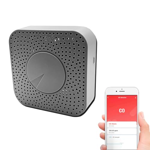 ZigBee CO Detector Portable Carbon Monoxide Tester Multifunctional Carbon Monoxide Concentration Test Meter Electrochemical CO Sensor Household Air Quality Tester Gateways Needed