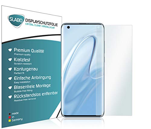 Slabo 4 x Protector de Pantalla para Xiaomi Mi 10 | Mi 10 Pro lámina Protectora Ultra Transparente