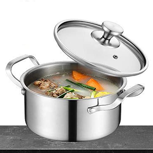 MRKU Olla sopera Multifuncional de Acero Inoxidable 316 Espesada, Ideal para cocinas de inducción y Estufas de Gas.
